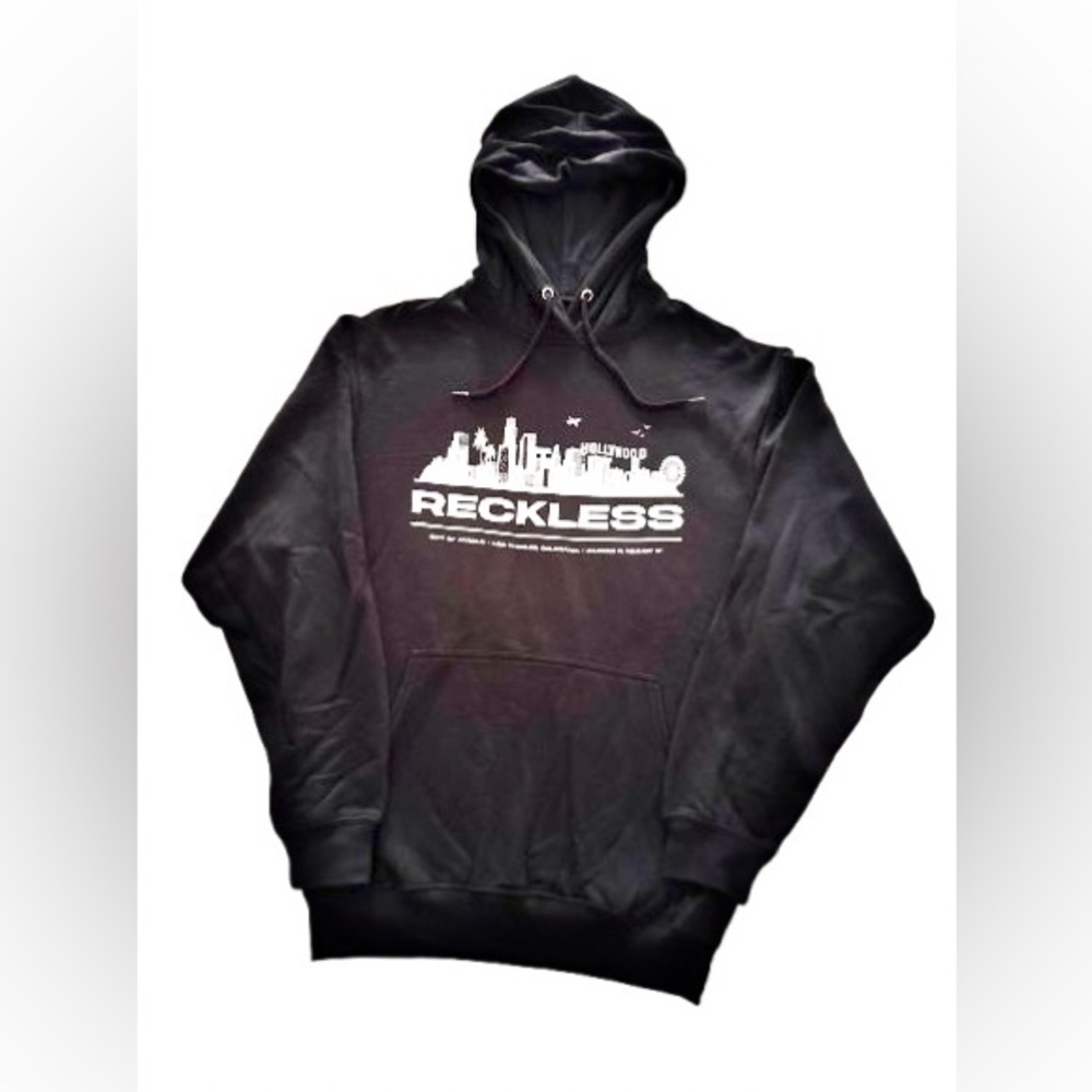 Young & Reckless Black Men's Hoodie NWOT